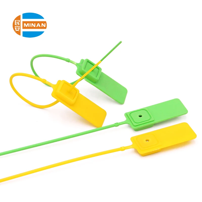 MA - PS 6018 wholesale adjustable indicative disposable Plastic Seal with logo