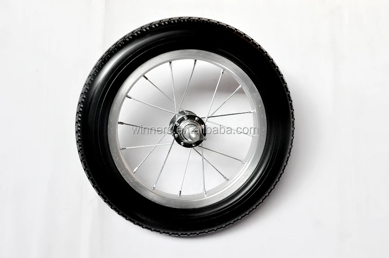 12 Inch Pu Foam Filled Bicycle Bike Wheel With Axle Buy 12 Bicycle
