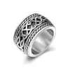 Custom Casting Stainless Steel Engraved Gothic Men's Ring