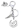Stainless Steel Caduceus Symbol RN Nurse's Prayer Key Chain