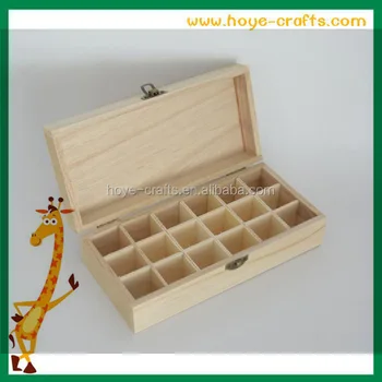 plain wooden craft boxes