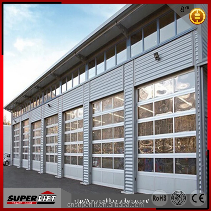 Automatic Aluminum Glass Garage Door Panel