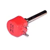 Red color 1w single-turn wire wound rotary 50ohm 100k 500k potentiometer