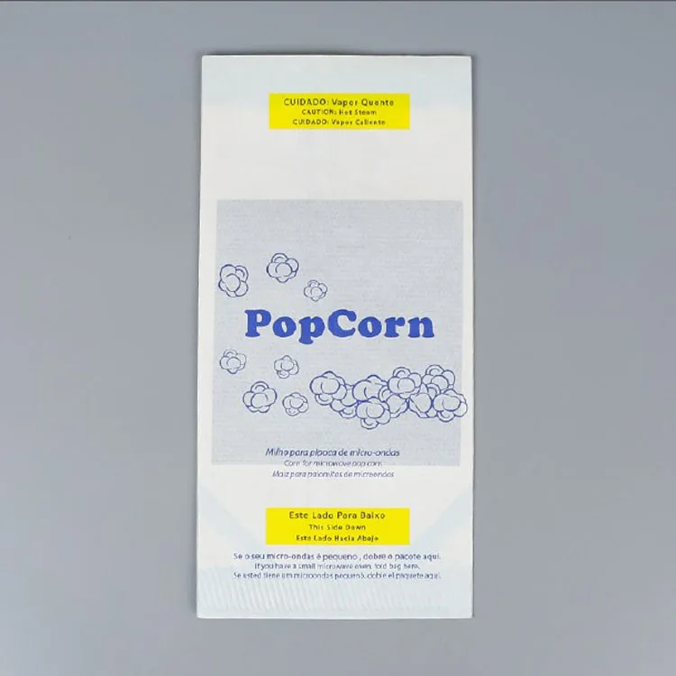 2018 new design hot sale microwave popcorn packaging bags paper bag