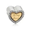 Best Price New bracelet DIY beads accessories women will always be my heart beaded for pan dora