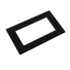 Single Glass Panel For 1 Gang black frame light switch light switch glass plates tempered ultra-clear glass customsized