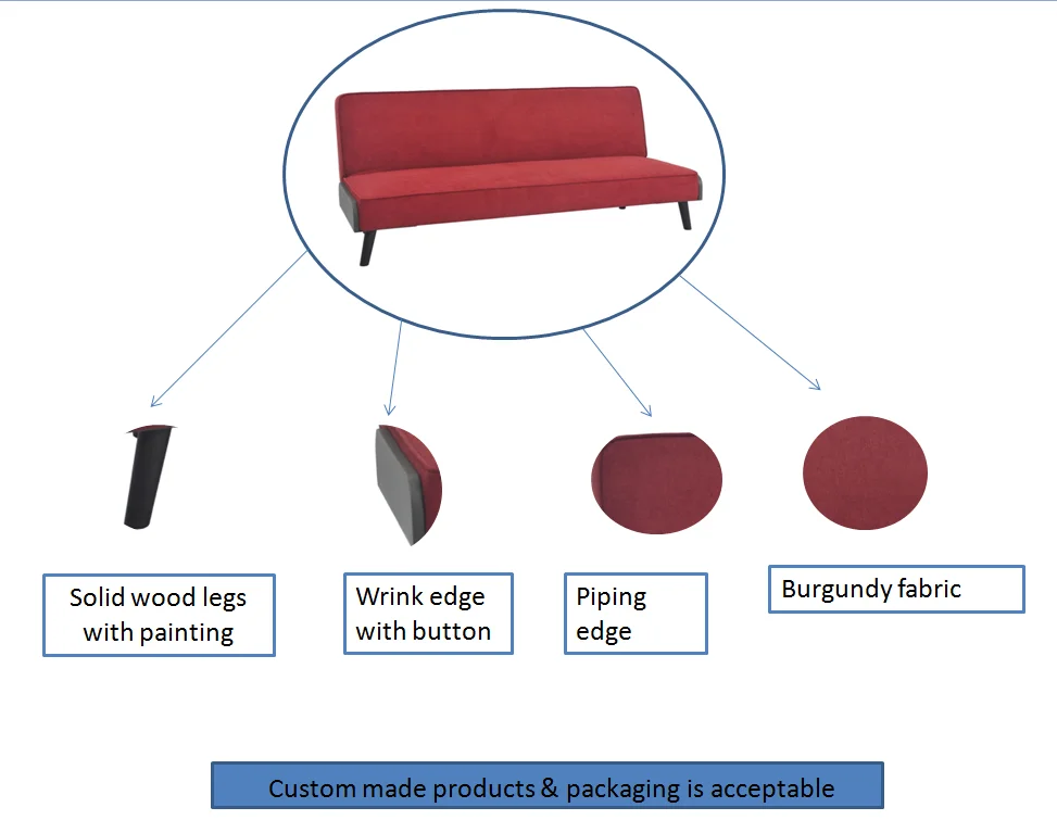 Nisco New Design Sofa Bed Sleeper With Metal Plate At Front Side Buy Living Room Furniture