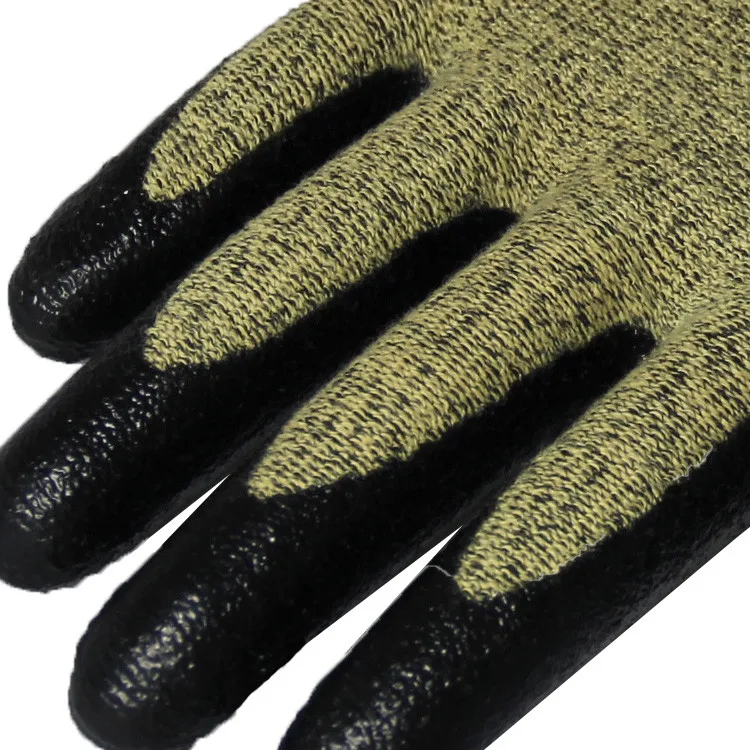 Seeway 13 Gauge Fire Resistant Aramid Knitted Nitrile Palm Coating Cut