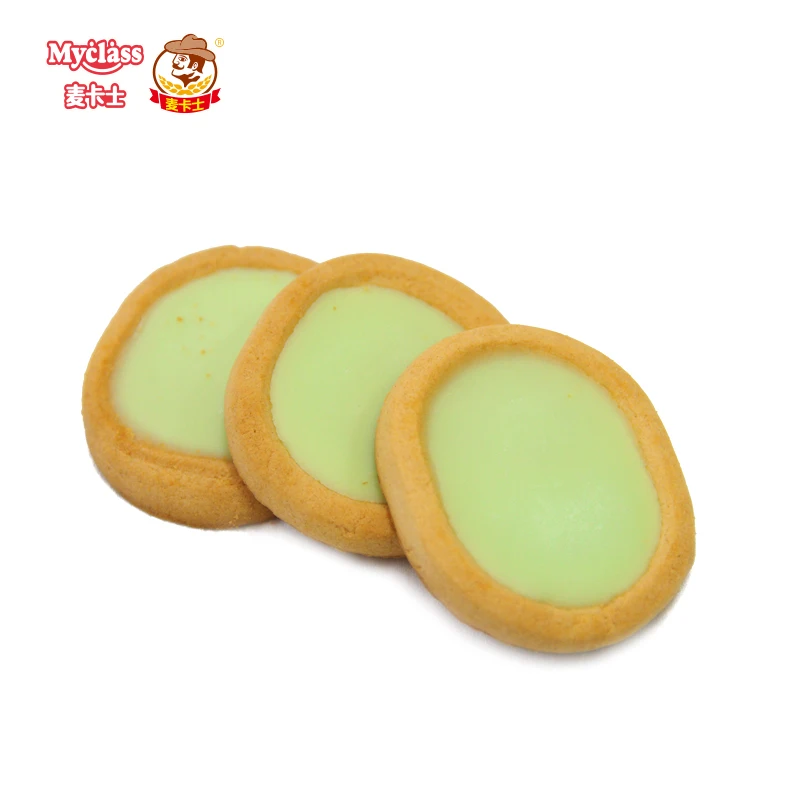 Afternoon Tea Time Sandwich Biscuit Delicious Green Tea Flavor Sandwich