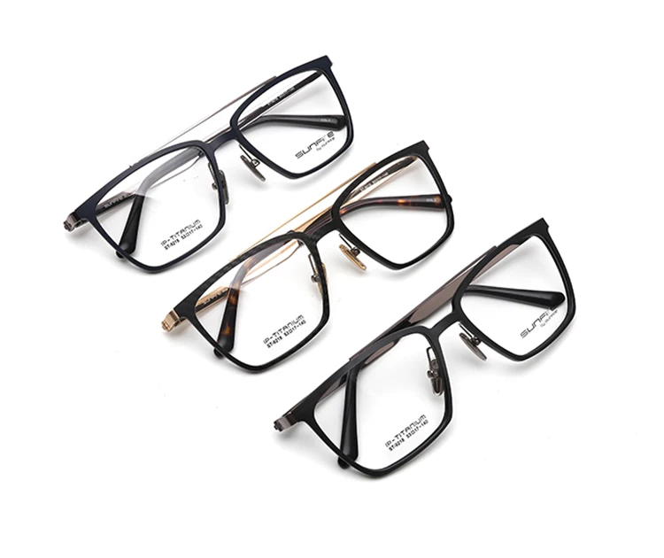 Carbon Fiber Double Bridge Optical Eyeglasses Frame,High End Luxury