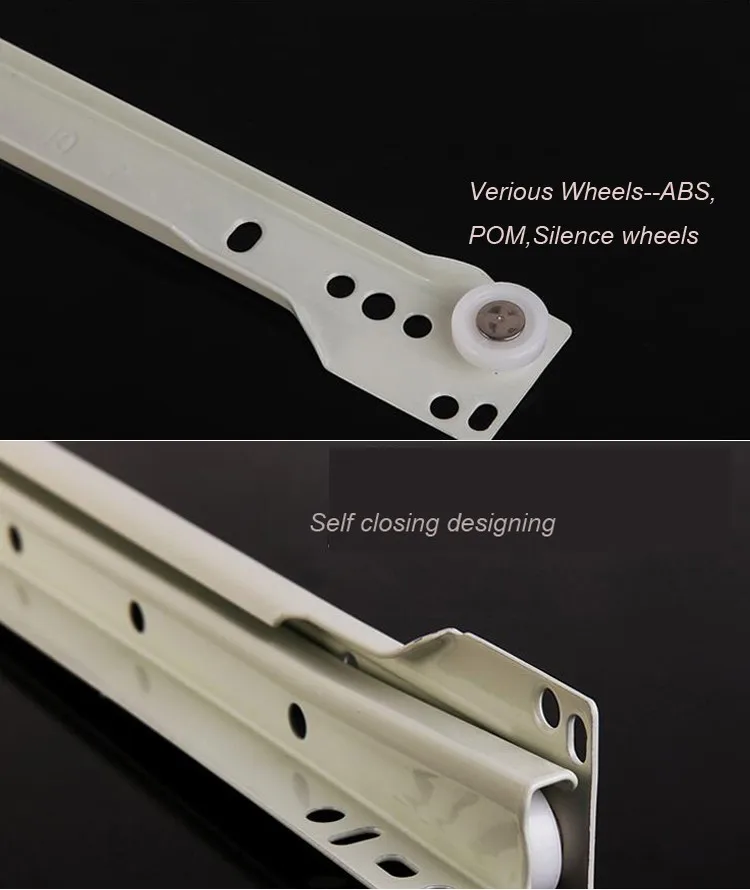 Europe Type Fgv Drawer Slide Roller Powder Coated Drawer Slides Buy