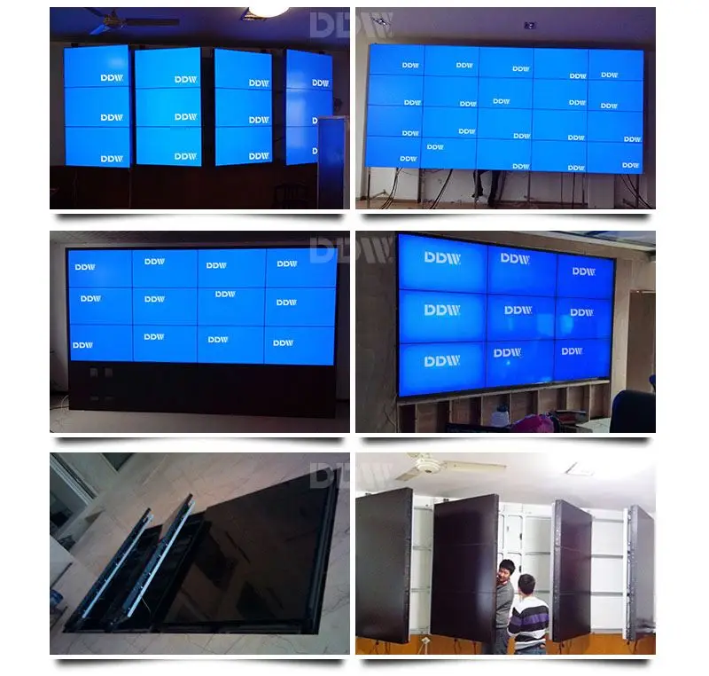 Indoor/Semi Outdoor Transparent 2X2 Seamless Lcd Display Panel Video Wall