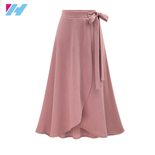 Wholesale Summer Long Skirts Women Fashion High Waist Casual Big Size