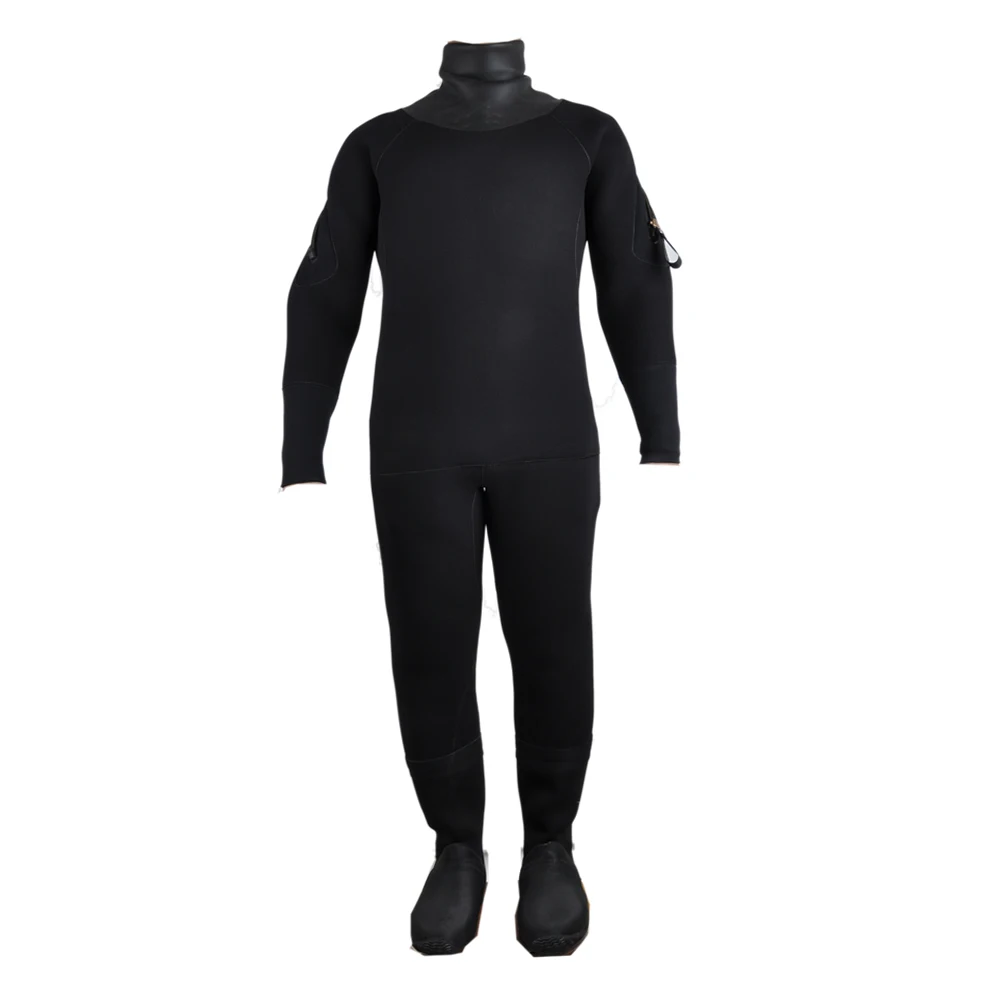 8mm Neoprene Waterproof Diving Dry Suit For Keep Warm In Cold Water
