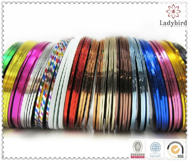 Nail Art Striping Tape Suppliers And 30 Rolls Of Mixed Colors Striping Tape Line Diy Nail Art Tips