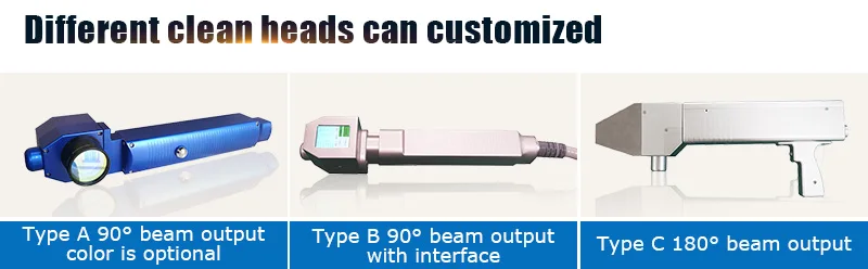 100W 200W 500W लेजर सफाई धातु मशीन जंग हटाने एमआरजे-लेजर