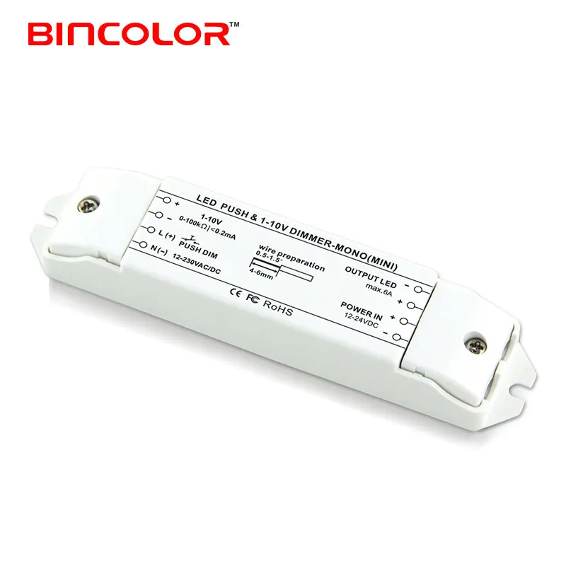 BC-331-6A Professional active passive 1-10V to PWM led light dimming controller driver