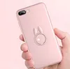 Shockproof mobile phone back cover with ring bracket TPU soft case for Iphone custom design phone case with grip holder