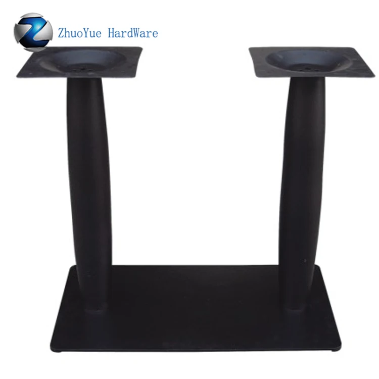 High quality metal furniture Chinese black rectangle Cast Iron Assembled Table Legs