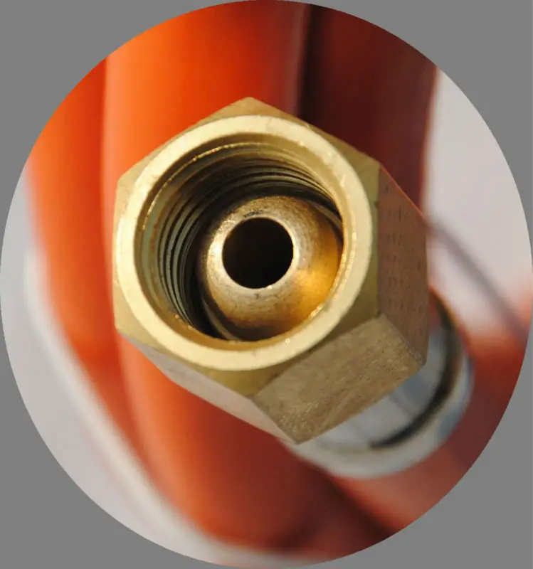 Ce Prove Brass Connector Fittings Orange Color Pvc Lpg Gas Hose,Pvc Gas Pipe For Cooking And