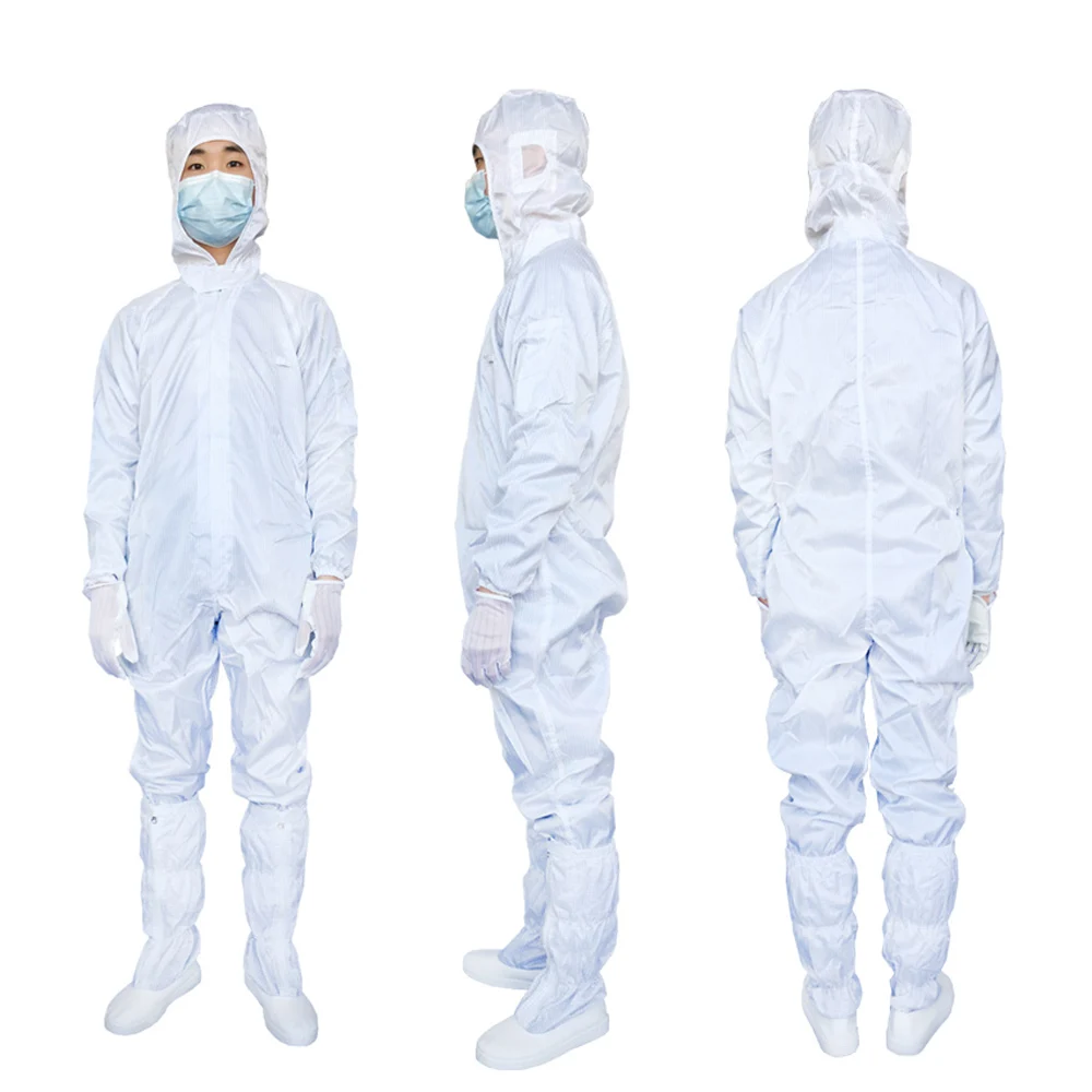 White Pp Cleanroom Garment Lab Coat Lab Coat Female Work Suits