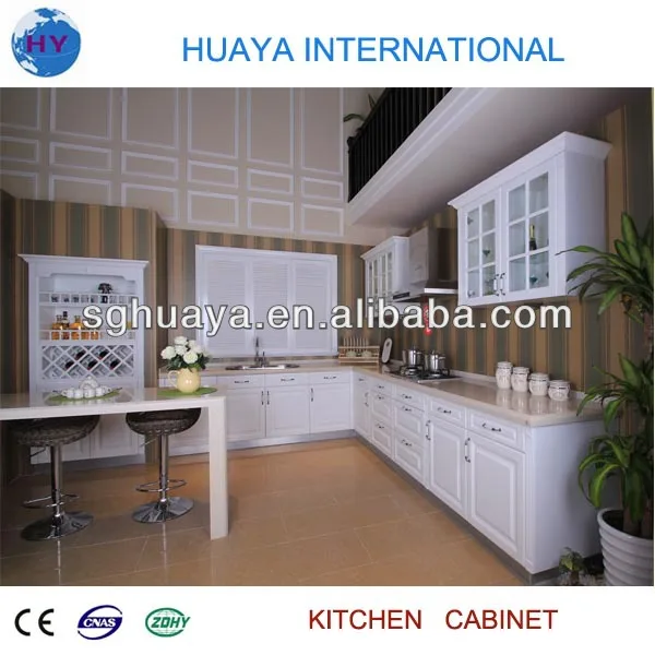 Europese stijl witte/houtnerf kleur pvc verijdelde mdf keukenkast ...