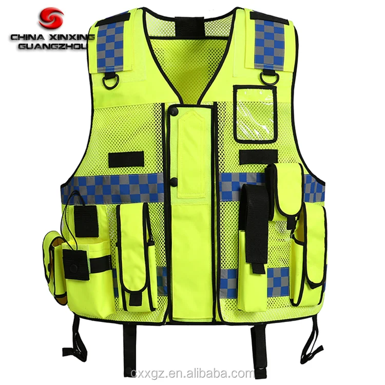 Police Security En471 Class 2 Hi Vis Vest Military Reflective Safety Vest Buy Safety Vest