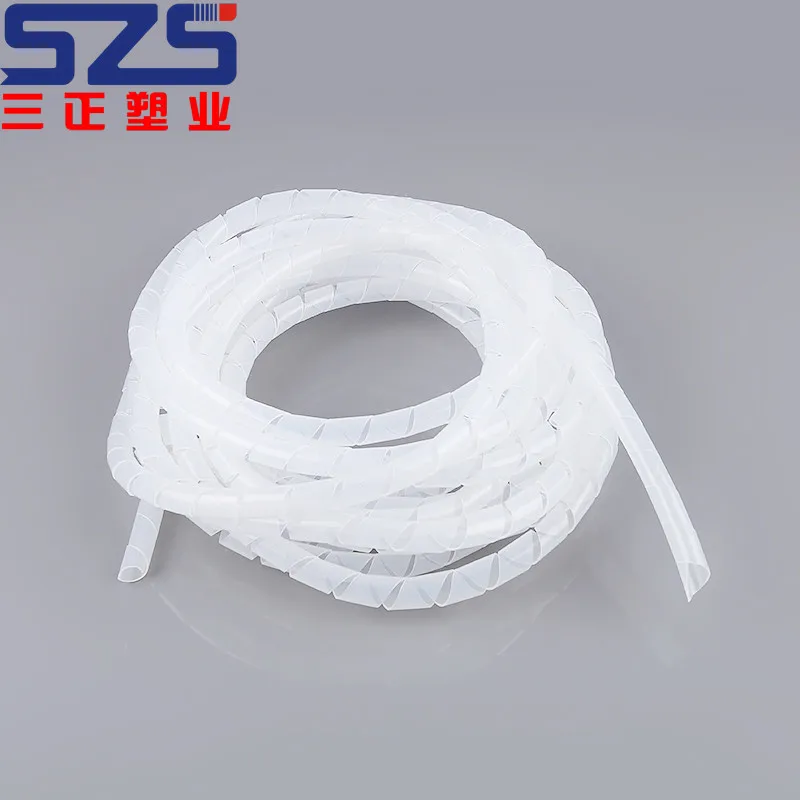Cable Spiral Wire Protector Wrapping Management Band Black/white Cable