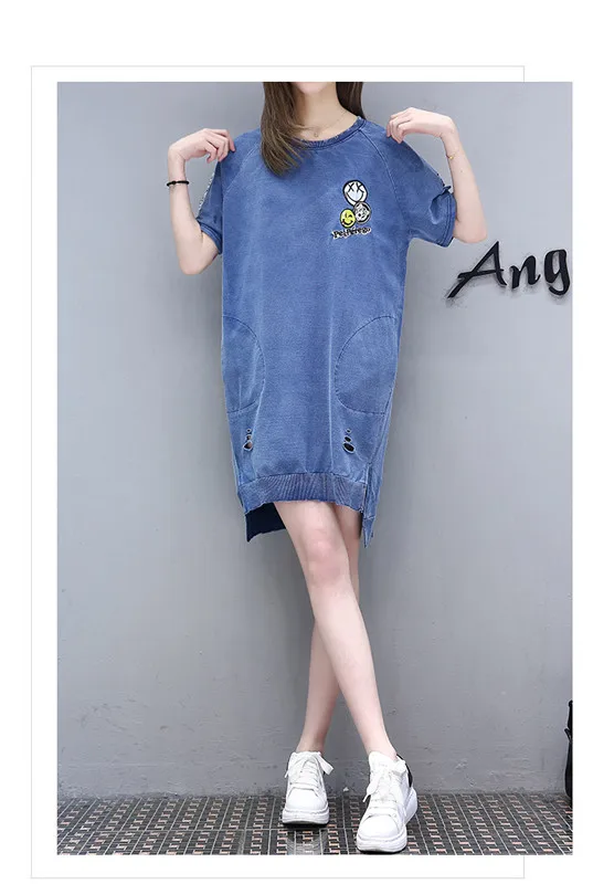 Casual Pure Color Jumper Dress For 