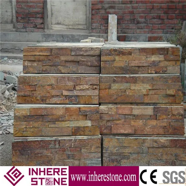 Slate Decoration Wall Yellow Stone Art Garden On Alibaba Com