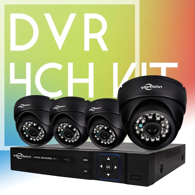 Best Quality 800tvl 4ch Dvr Kit Cctv System With Oem Service Support