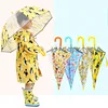 2019 Wholesale Customized Waterproof Kids Lovely Cartoon Child Umbrella And Rain Coat Set