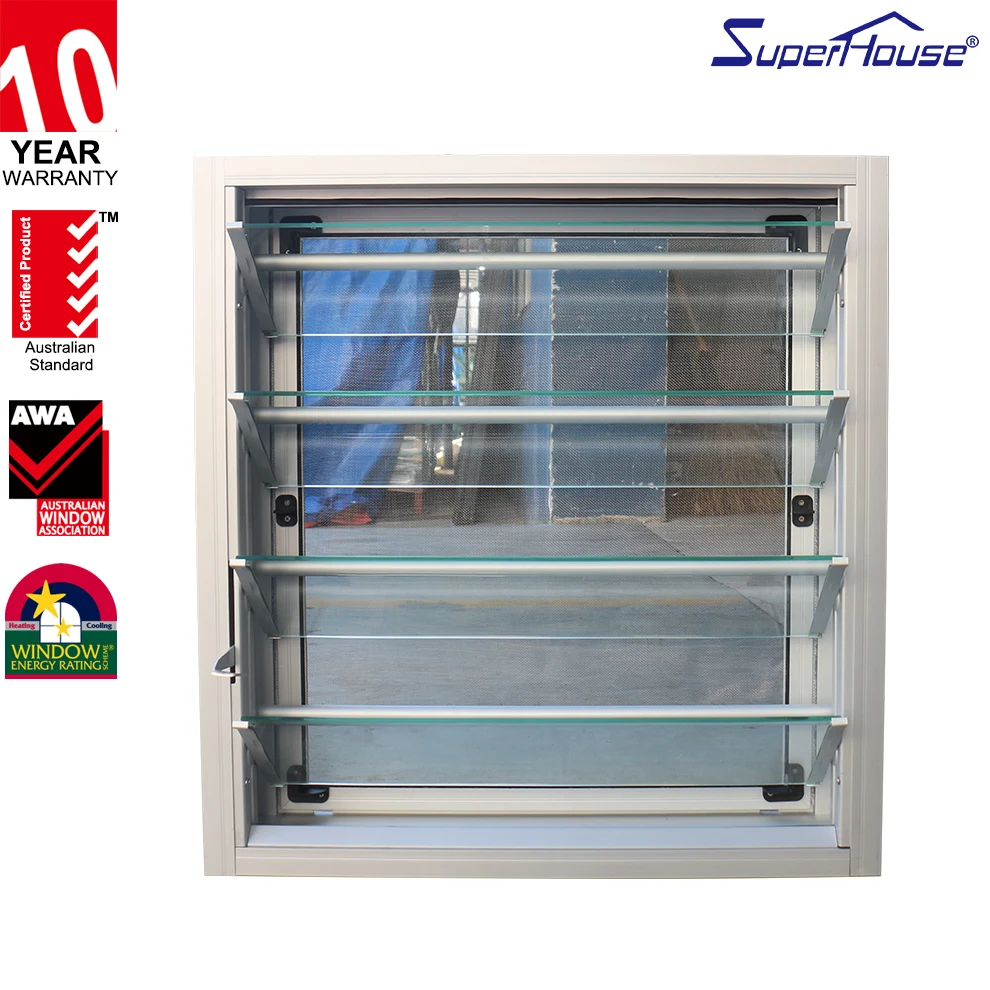 unique  window glass louvered shutters with Guard against theft rod
