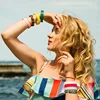 Luxury Design Colorful Acetate Acid Acrylic Circle Bangle Tortoiseshell Acrylic Bangle For Girls