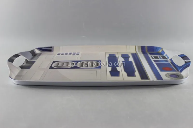 19" Melamine Serving Tray With Handle FDA