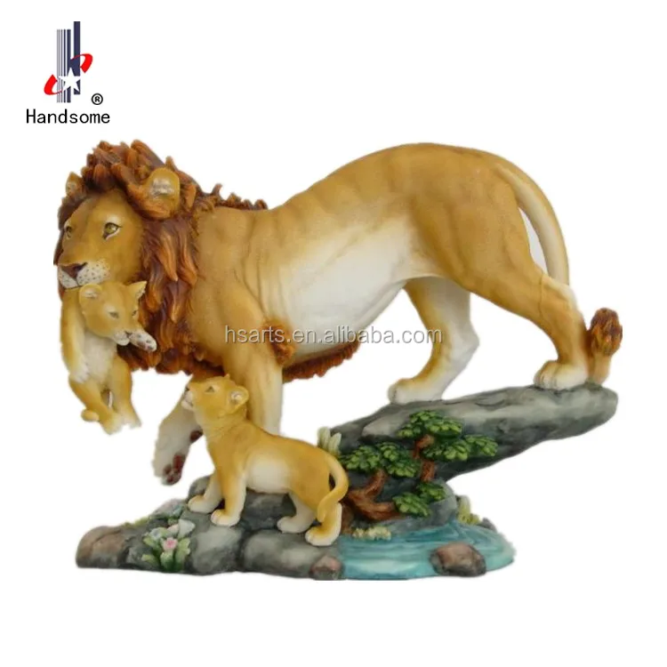 18 Inch Large Animal Decorative Souvenir Resin Lion Figurine - Buy ...