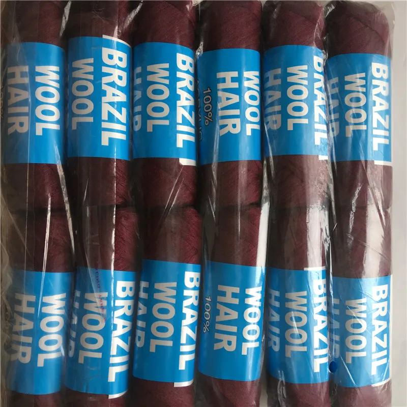 Wholesale New Brazilian Wool African Hair Yarn Hand Knittingarn 12 Balls Per Lot Blended Scale