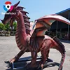 Large Artificial Silicone Animatronic Flying Dragon in Red