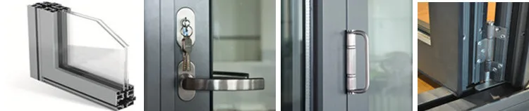 Price Sliding Soundproof Luxury Exterior Patio Lowes Glass Accordion Aluminium Bi-fold Bi Fold Doors Bifold Folding Door