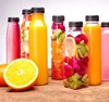 Free samples transparent plastic PET juice 250ml bottle with tamper proof cap