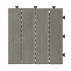 European standard indoor carefree grey wood grain wpc composite decking floor in low prices