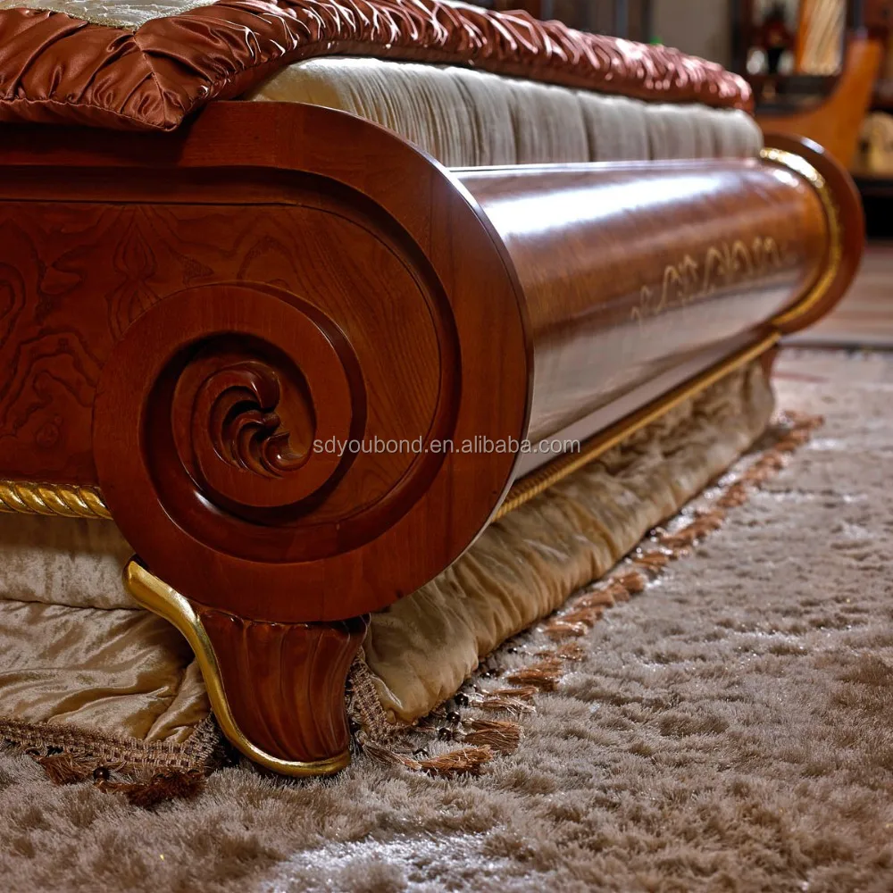 0038 europese klassieke massief houten slaapkamer meubilair, hoge ...