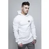 MS-2494 Casual Basic Bodybuilding Sports Men White hoodies Out On The High Street