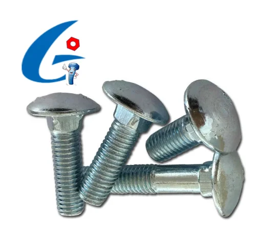 
DIN603 Carbon Steel zinc plated round head carriage bolts 