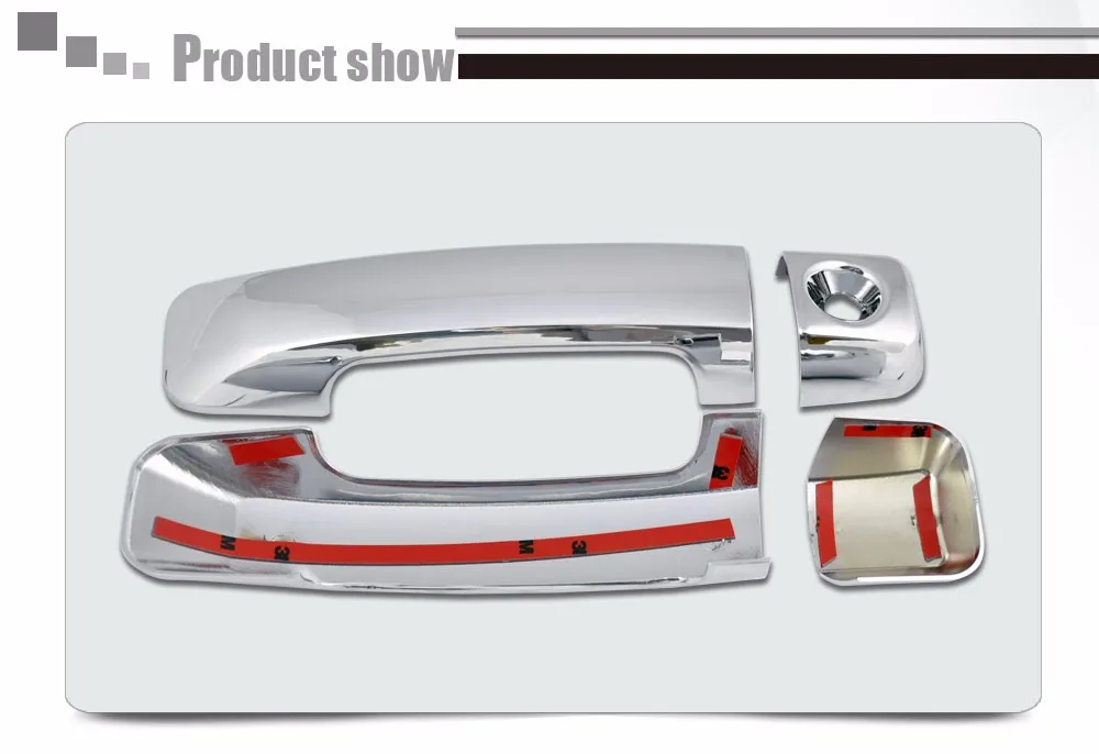 Car Auto Accessories Abs Chrome 2d Side Door Handle Cover For Toyota