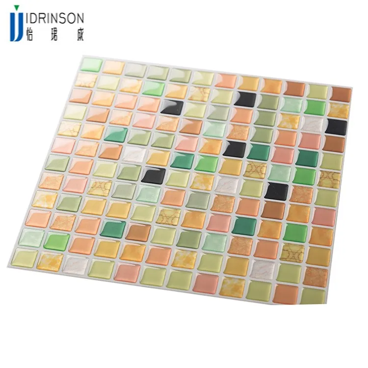 Idrinson Pet Pu Self Adhesive Kitchen Wallpaper Mosaic Vinyl Wall Decal Sticker Diy Textured House Light Tile Brick Floor Preform Film Product On Alibaba Idrinson Pet Pu Self Adhesive Kitchen