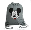 Cheap promotional mickey mouse emoji kids school backpack non woven drawstring bag