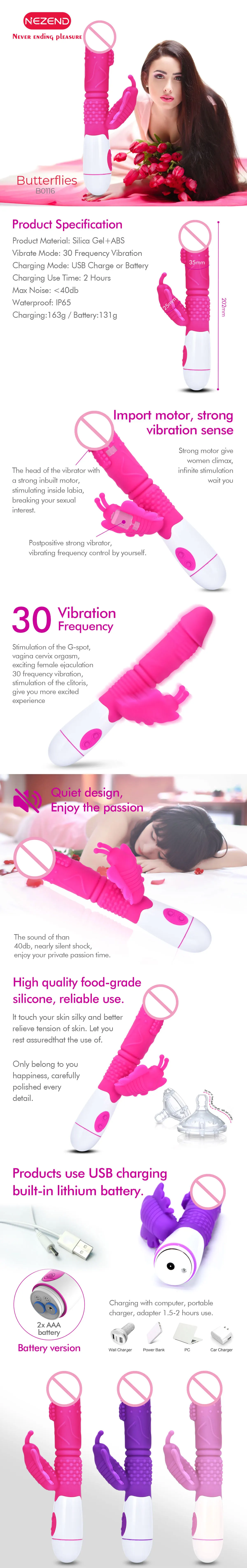 Wholesale Sex Toys USB Rechargeable G Spot Clit Vibrators Butterfly Dildo  Vibrator for Old Woman Vagina| Alibaba.com