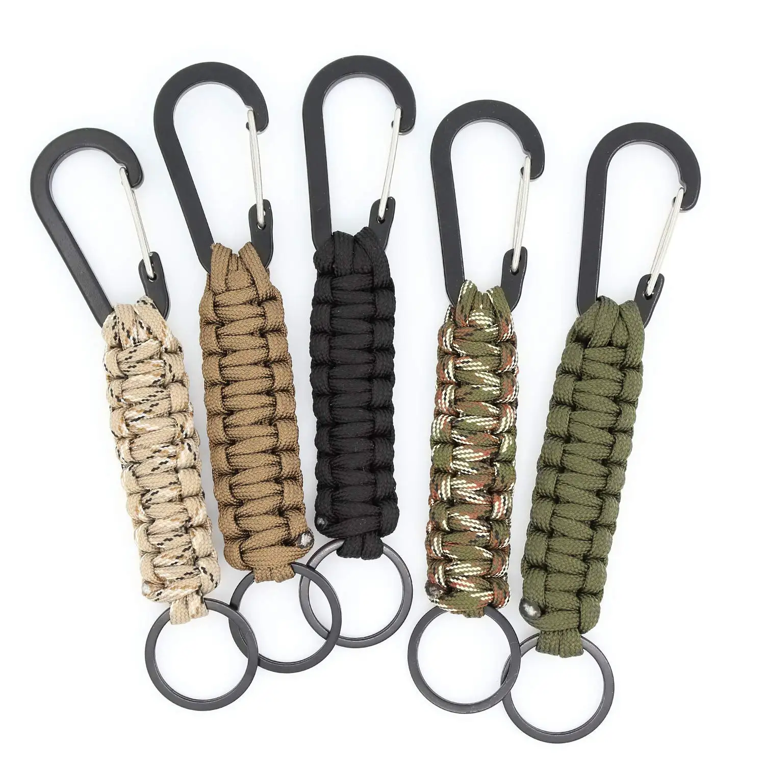 buy-10pcs-mini-sf-paracord-keychain-carabiner-clip-edc-clasps-gear-for