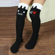 Fashion Hot Sales New Cotton Knee High Socks Children In tube Socks Striped knee girls Straight Colorful Socks
